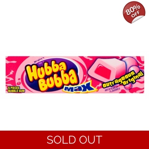 Hubba Bubba Max Outrageous Original 5 piece Bubble Gum